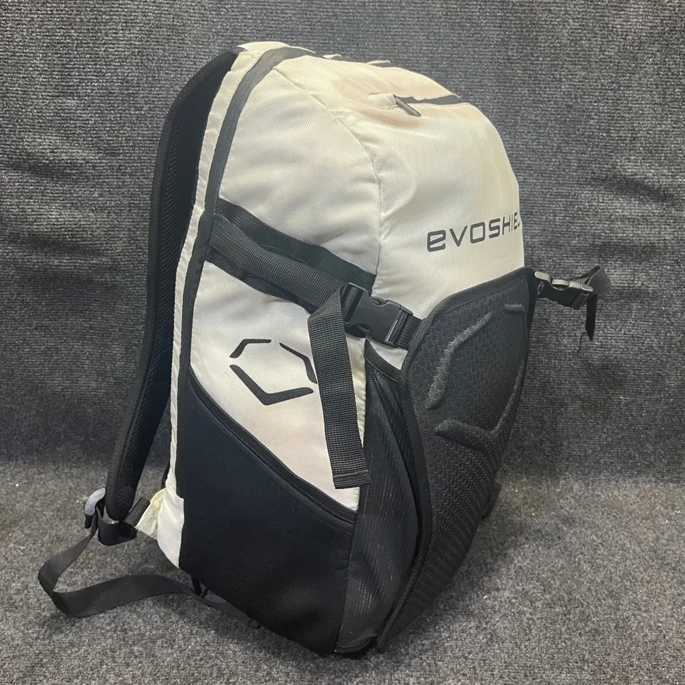 EvoShield WTV9100 Grandstand Bat Pack Baseball Softball Backpack Bag White Black
